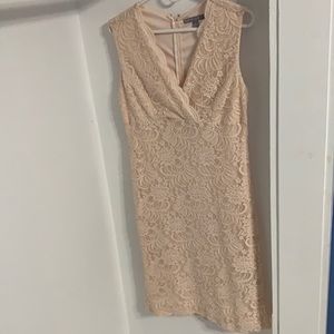 Light pink/peach lace dress